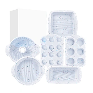 Silicone Pastry Tools Cake Pan Set Muffin Cup Mould